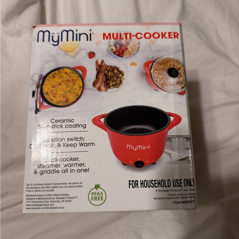 Brand New Red Multi-Cooker - Picture 3 of 4
